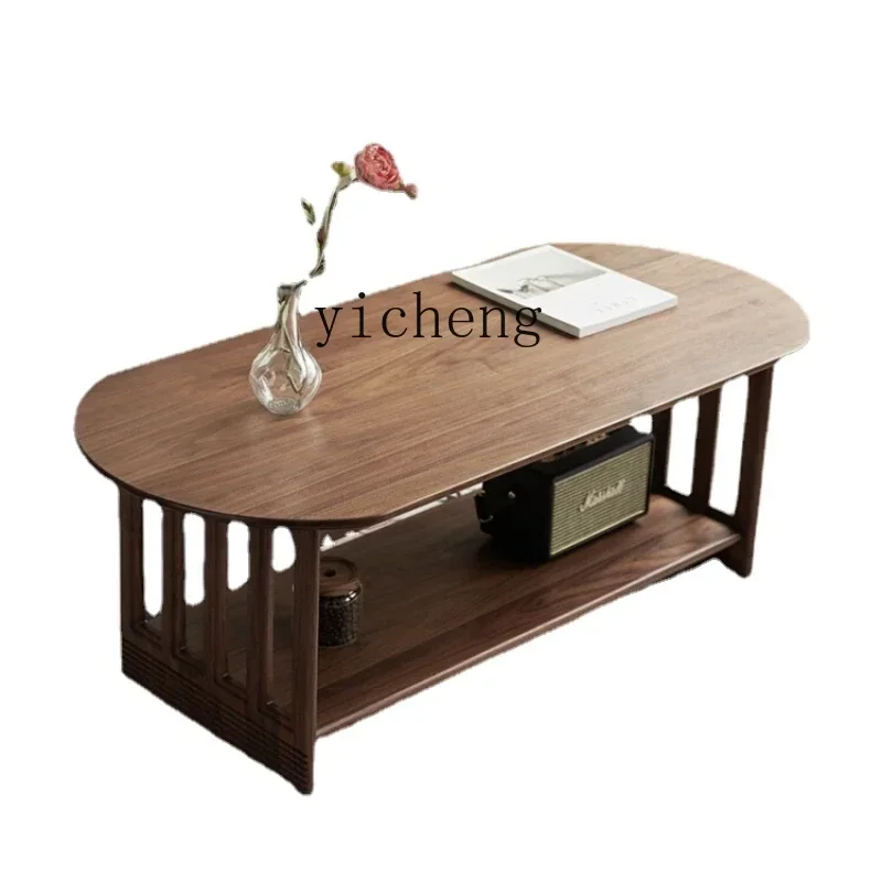 

Solid Wood Coffee Table Living Room Home Tea Table Small Apartment Nordic Retro Small Table