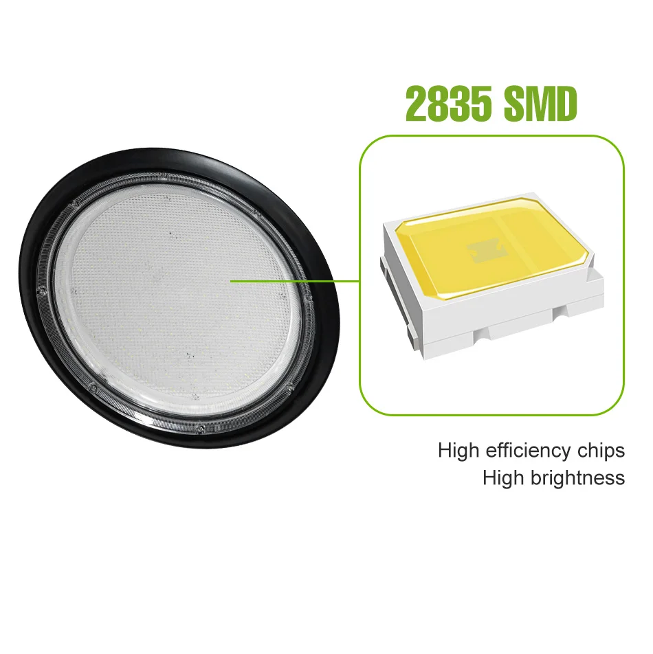 200W LED Indoor Ceiling Light Garage High Shed Lamp Home Warehouse Workshop Spotlight With Hook No Flicker US/EU Plug AC100-277V