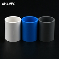 20 25 32 40 50 63 75mm PVC Pipe Straight Coupling Connector Plastic Water Pipe Equal Quick Joints Garden Irrigation Fittings