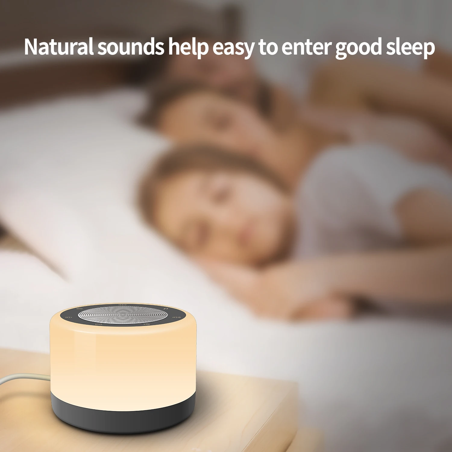 Imagem -03 - Led Night Light Baby Dormir Machine 16 White Sound Noise Machine Dimming Timeable para Dormir Lâmpada de Suporte