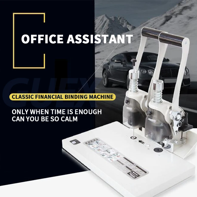 

5mm Small Manual Hot Melt Binding Machine Office Financial Voucher Binding Puncher For School Study Materials/Books/Documents