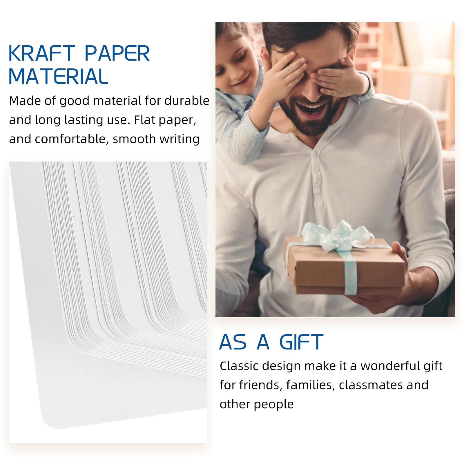 

Blank Small Note Cards Multi-Function Thickened Plain Business Stationery Daily Use Portable Word Cards Fine Workmanship