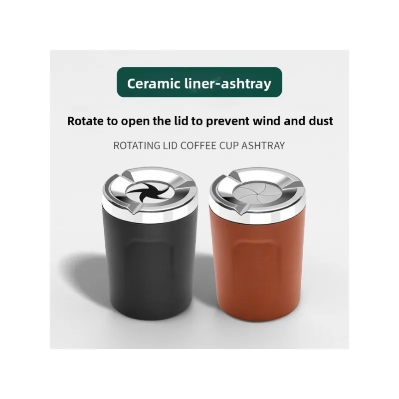 Car Ashtray Anti-fly Ash with Cover High-grade Sense Artifact for Automatic Men's Cars Car Interior Accessories Rotate The Cover