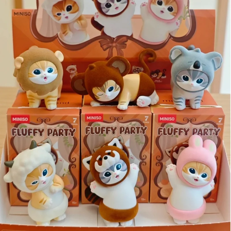 

Серия Mofusand, пушистая вечерние слепая коробка, фигурка, сумка для слепых, сумка для угадания, модный орнамент, подарок на день рождения, украшение, кулон, подарок