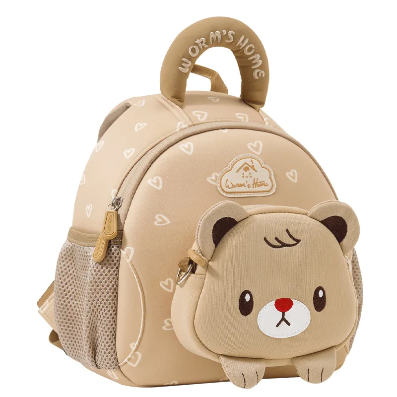 cute-bear-backpack-for-boys-girls-kindergarten-kids-school-bag-with-safety-leash-lightweight-travel-daypack-mochilas-escolares