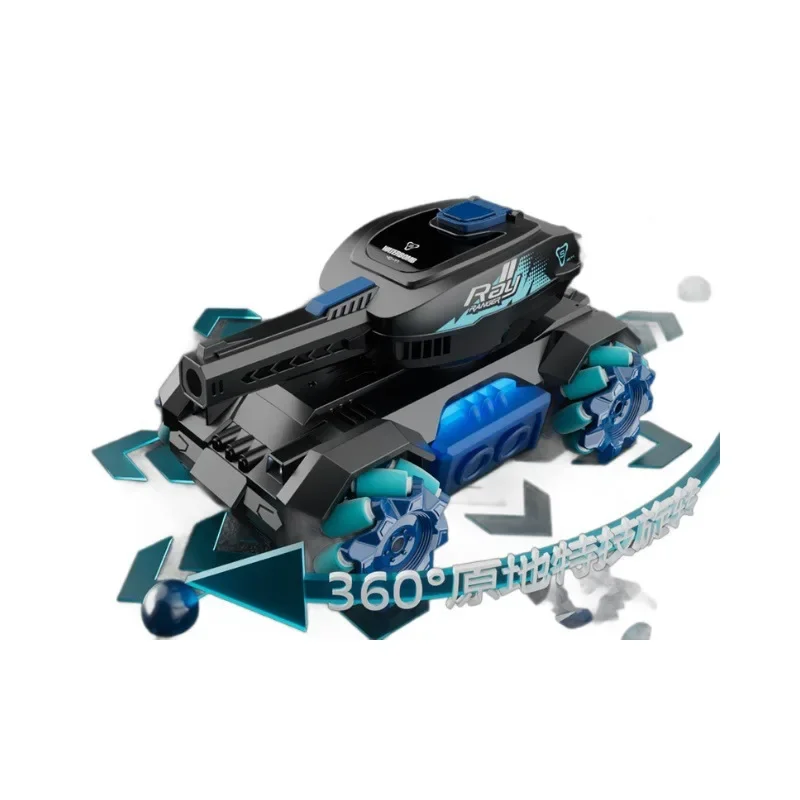 RC Car Children Toys 4WD Remote Control Tank, Lighting Spray Sound Effects Water Bomb Electric Armored Vehicle Kids Gift Set