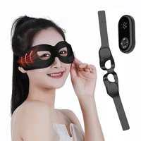 Portable LED Display Eye Massager Dark Circle Removal Massage Anti Wrinkles Facial Eye EMS Heated Massager Silicone Mask Device