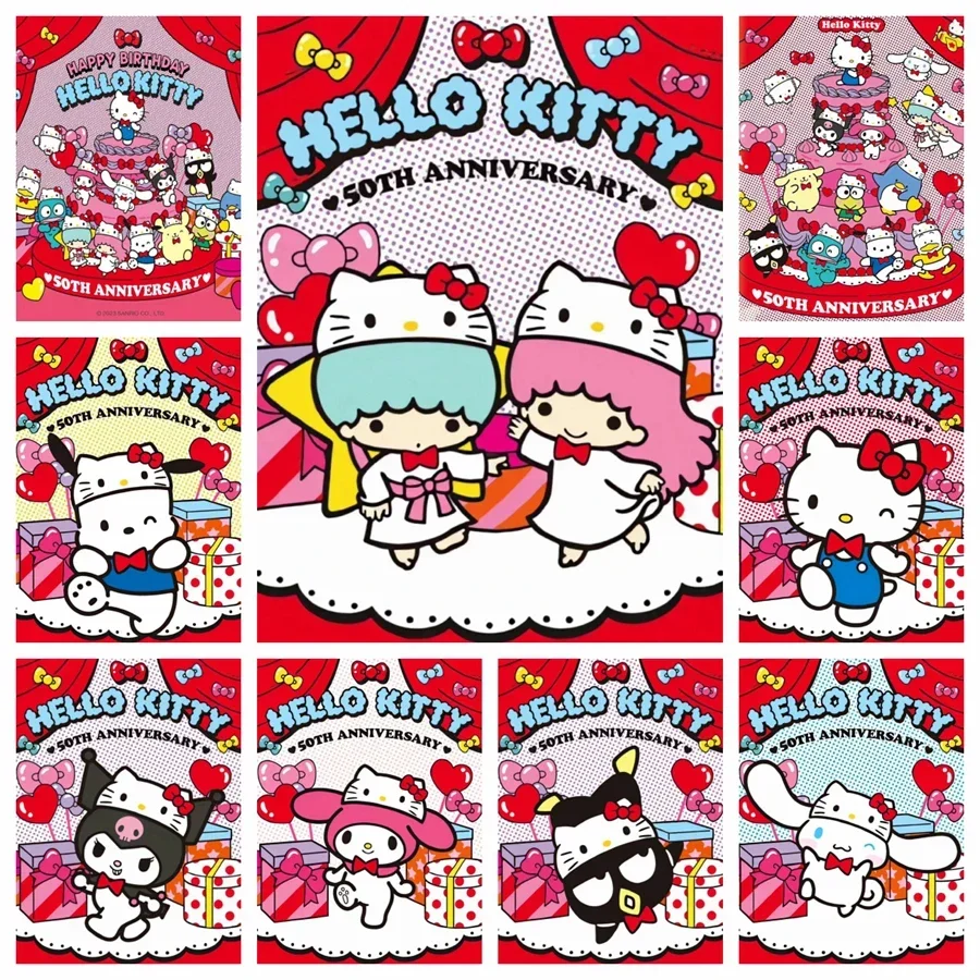 

Sanrio комплект алмазной живописи для дня рождения, HeIIo Kitty, приклеивающаяся Алмазная вышивка, красочная ручная работа, сделай сам, мозаика, декоративный подарок