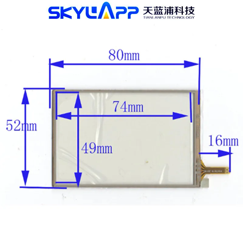 

Handwritten Touch Screen Panel, Digitizer Glass, PDA GPS Resistance, 3.5 "inch , 4 Wire, 80mm * 52mm, 80*52mm