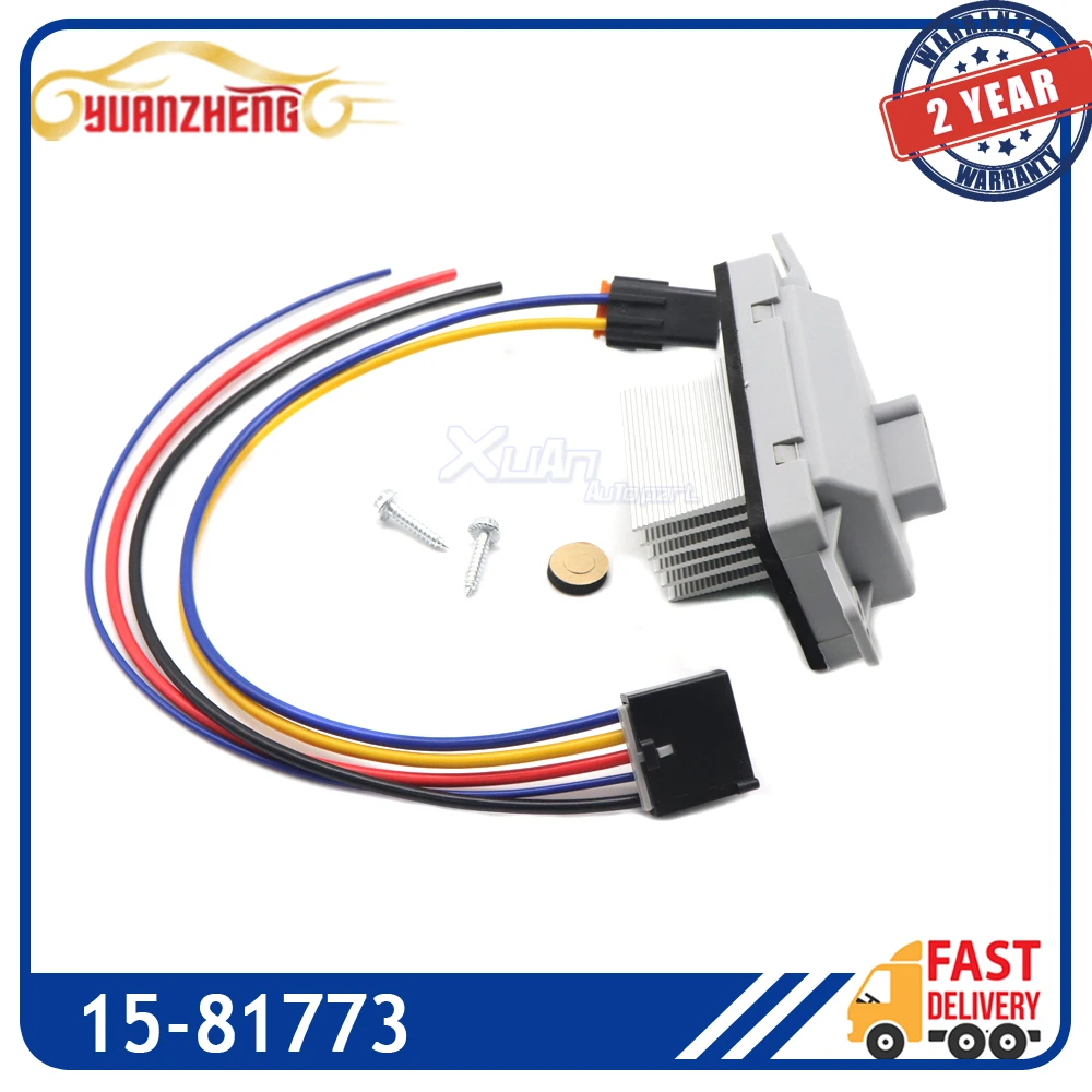 NEW 15-81773 Blower Motor Resistor Module For Buick Rainier Cadillac Escalade Chevrolet Silverado GMC Sierra Oldsmobile Pontiac