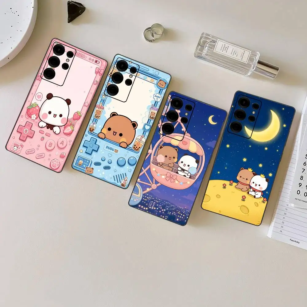 Cute BuBu And DuDu Phone Case For Samsung S 24 Fe 25 Ultra Plus 20 Lite 21 30 22 23 24 22 Ultra 5G Fundas