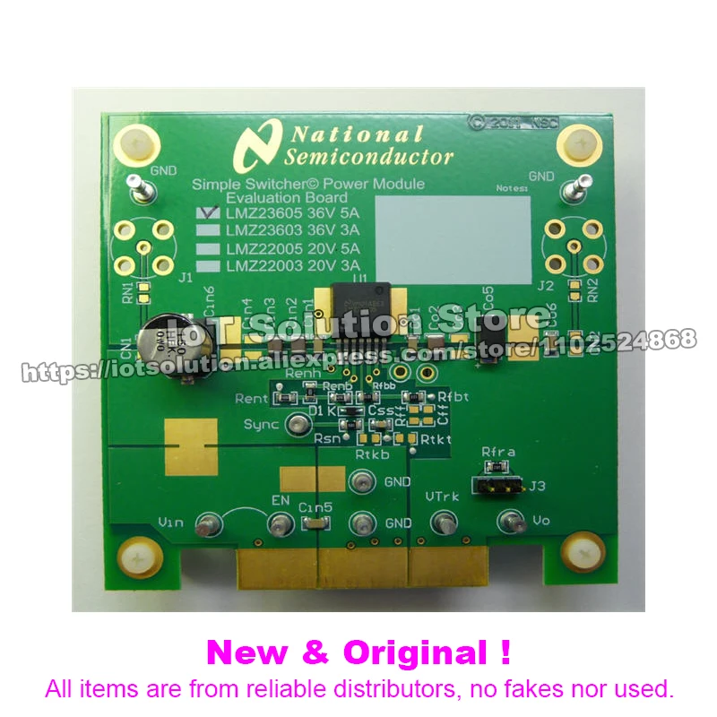 LMZ22003EVAL/NOPB — 3A SIMPLE Power Module with 20V Maximum Input Voltage Evaluation Board