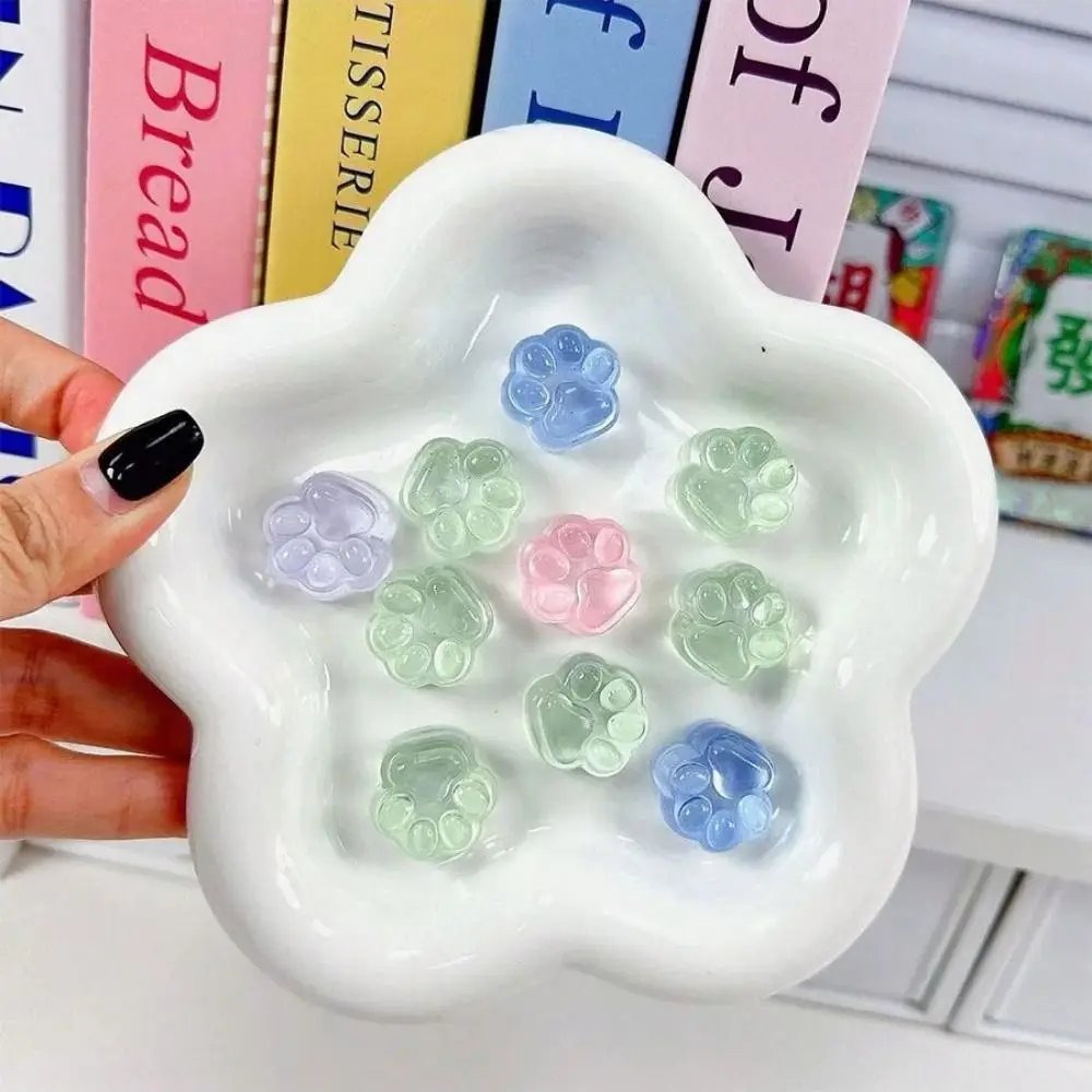 10 قطعة جديد TPR القط الصغير باو ضغط الإبداعية Kawaii الضغط لعبة أفخم القط باو قرصة شفافة القط باو قرصة لعبة