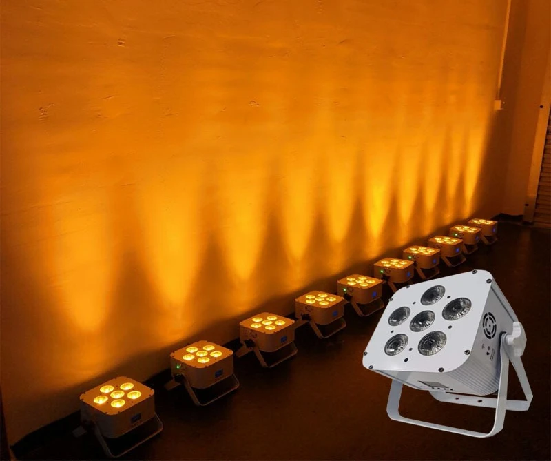 6 18W six-in-one wireless remote control APP battery par light charging stage wedding dyeing