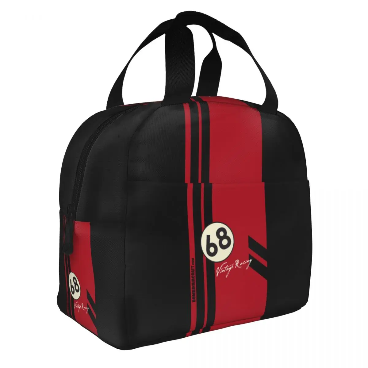 68 Racing Car Insulated Lunch Bags for Outdoor Picnic Waterproof Thermal Cooler Lunch Box