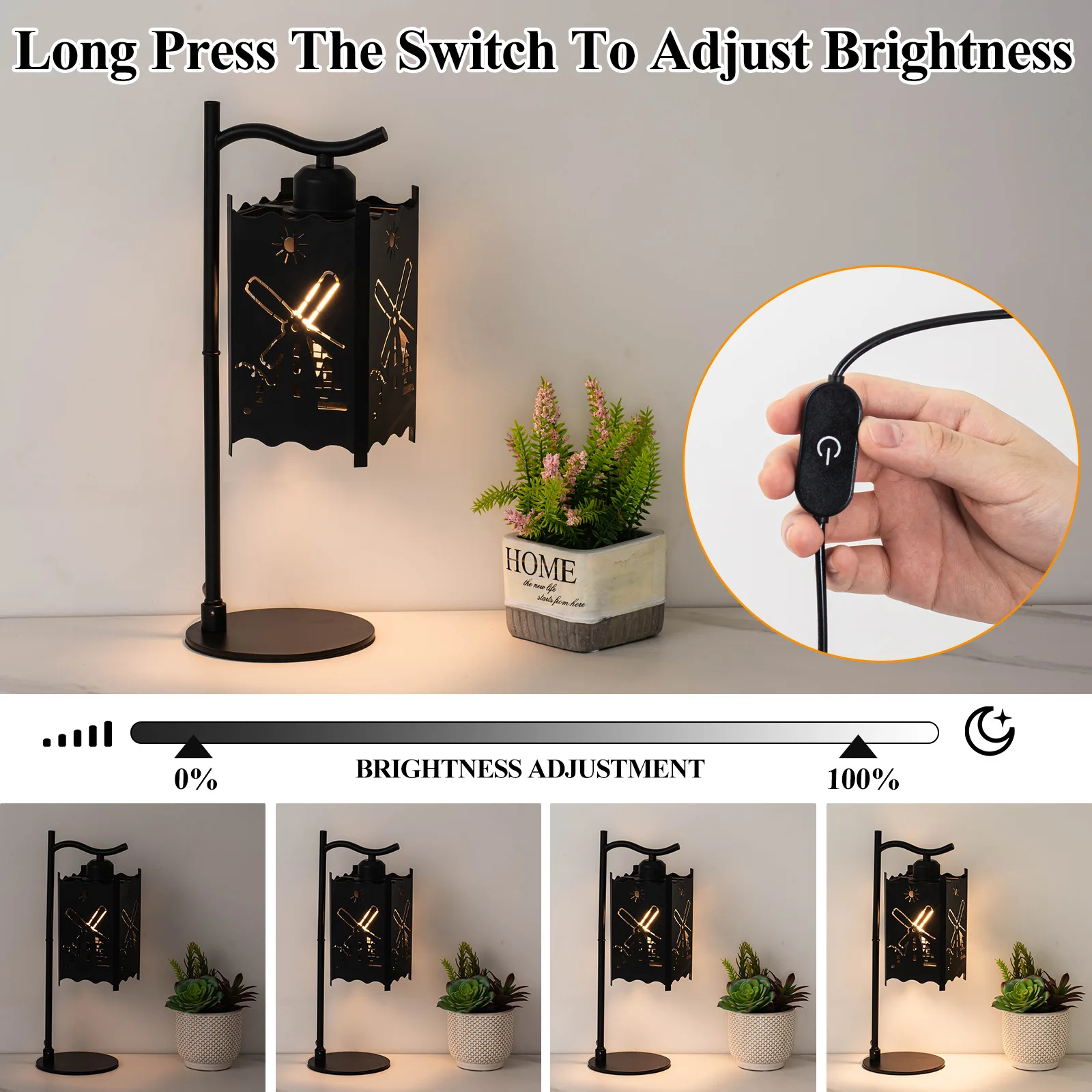 Lampe de bureau décoration chambre Bar café LED veilleuse