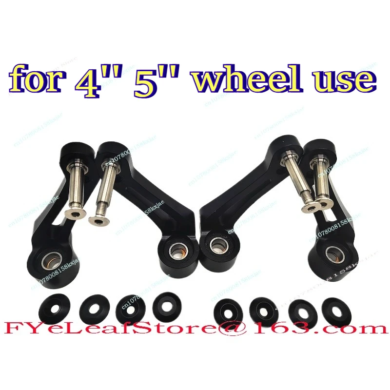 

for 4'' 5'' wheel use Wheel Use Aluminum Wheelchair Front Fork with Titanium Alloy Axle