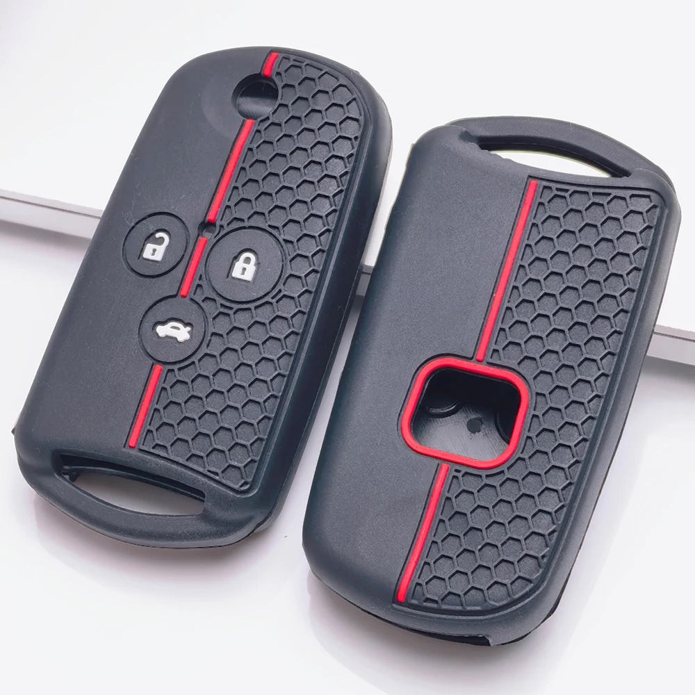 Car Key Fob Cover Secure Grip Flexible Shell For Honda Accord Civic CR V CR Z Crosstour Fit Insight Odyssey Pilot Ridgeline