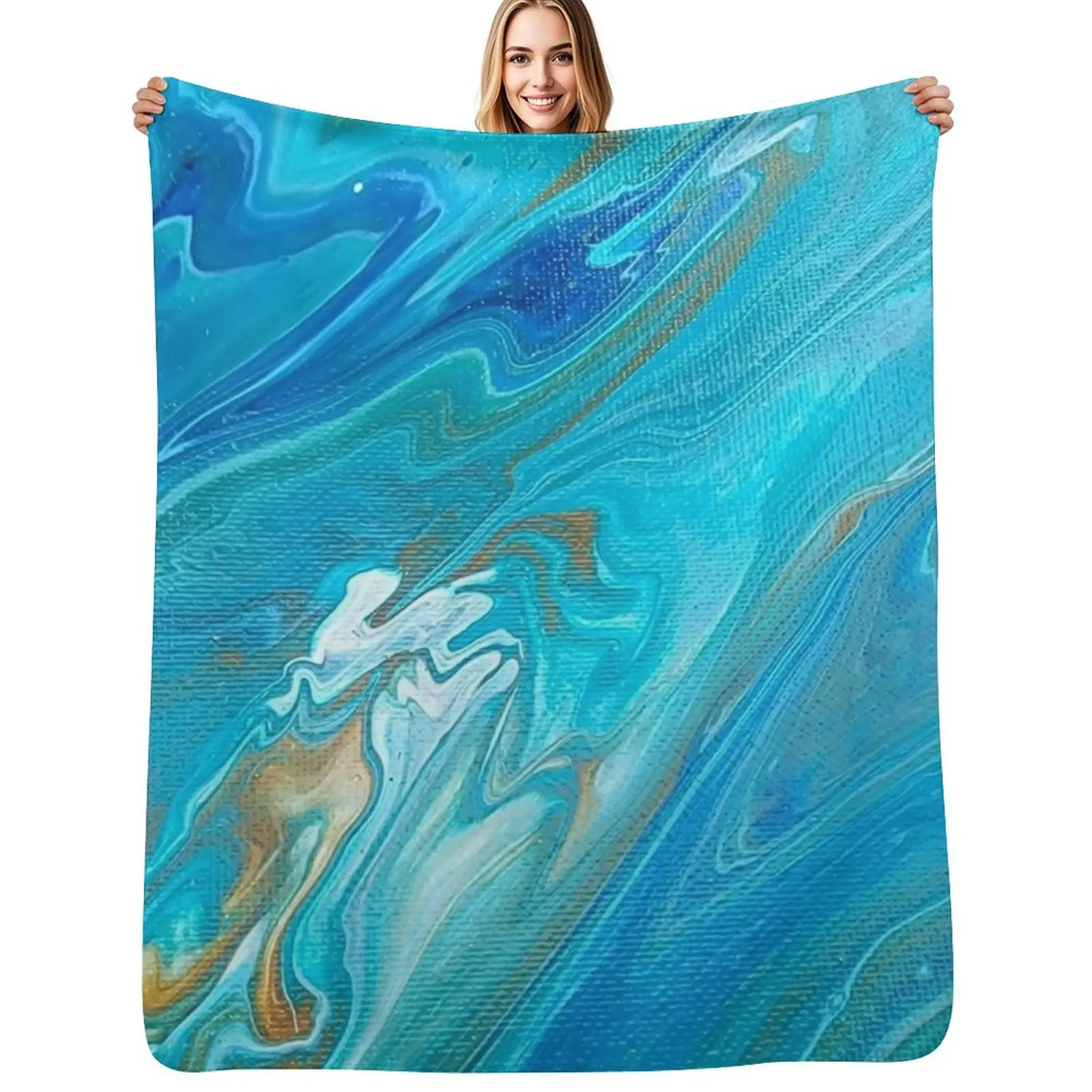 Saturn Seas Throw Blanket Moving Custom Hair Single Giant Sofa wednesday Blankets
