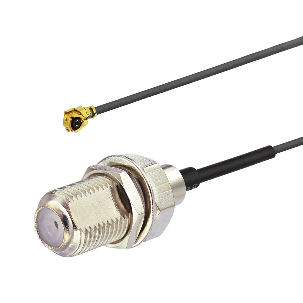 Superbat IPX / U.FL to F Type Female Bulkhead 1.13mm 50ohm Pigtail Cable 15cm