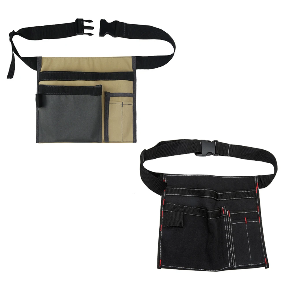 Canvas Multifunctional Tool Waist Belt Bag Adjustable Belt Multi-pockets Waist Tool Bag Foldable Storage Holder Organizer Pouch