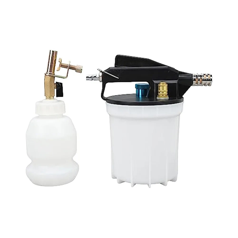 Air Brake Bleeder Kit 2L Pneumatic Vacuum Extractor With 1L Waste Bottle For Master Cylinder Fluid Replacement Car Truck Tool