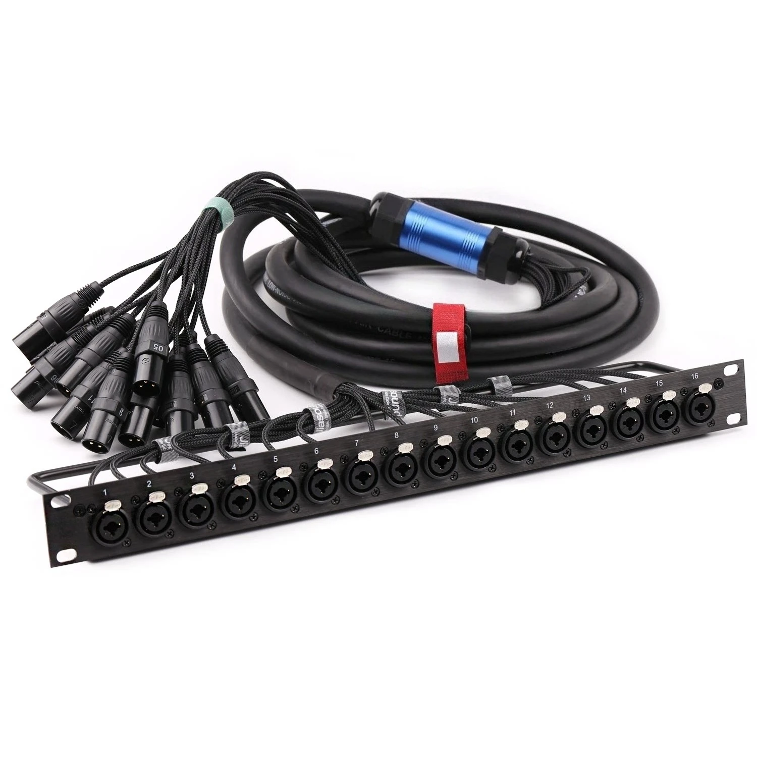1U8-bit 12-bit 16-bit Jumper Board 19-inch 1U Cabinet Multi-function Xanon Panel
