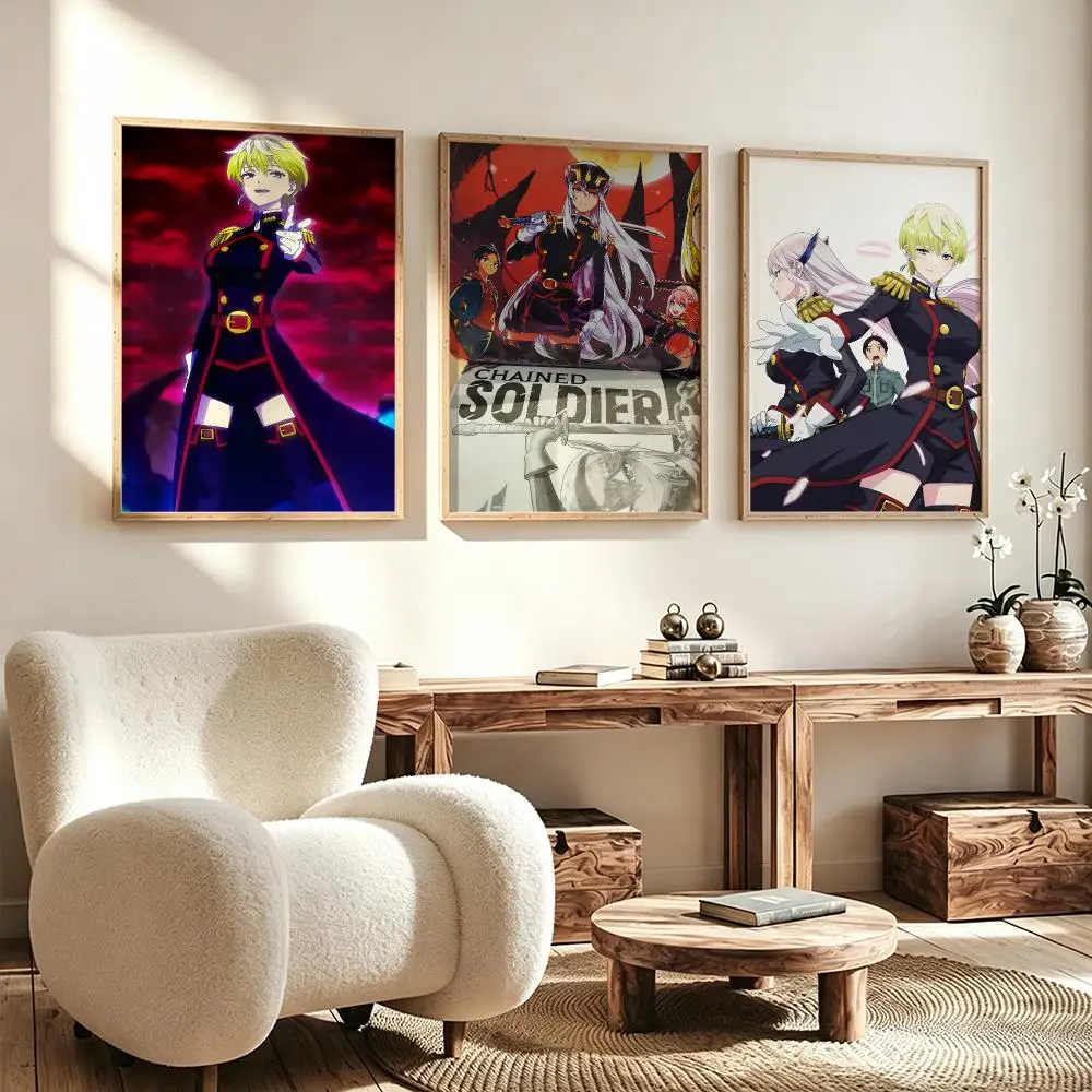 Modern Aesthetic Wall Art Poster anime Chained Soldier Poster for Office Home Decor Interior Large Wall Picture Print