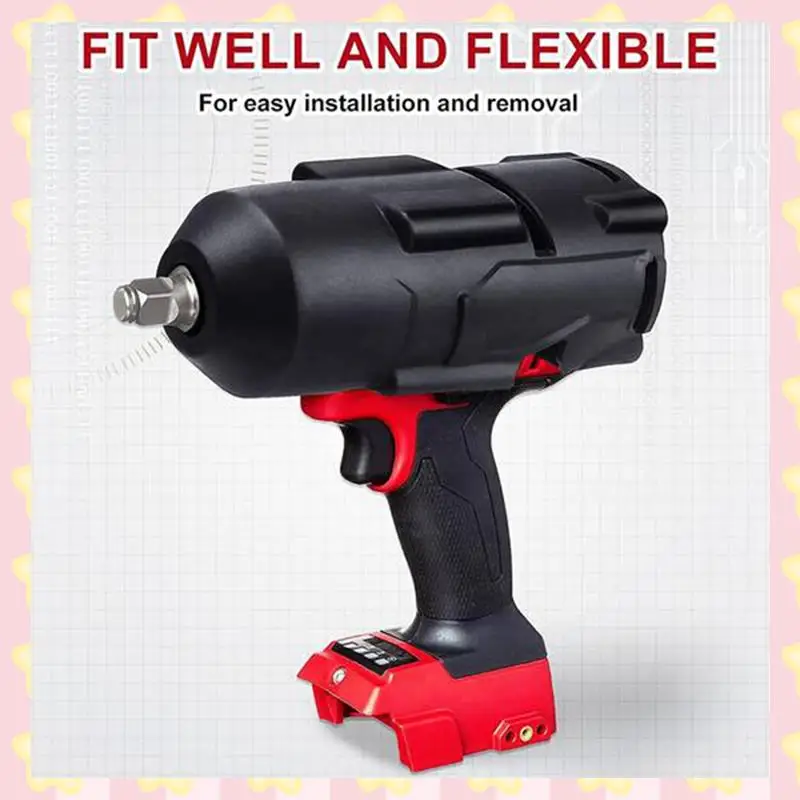 

AB51 2Pcs 49-16-2767 High Torque Impact Protective Boot For M18 FUEL Torque Impact Wrench 2767-20 & 2863-20