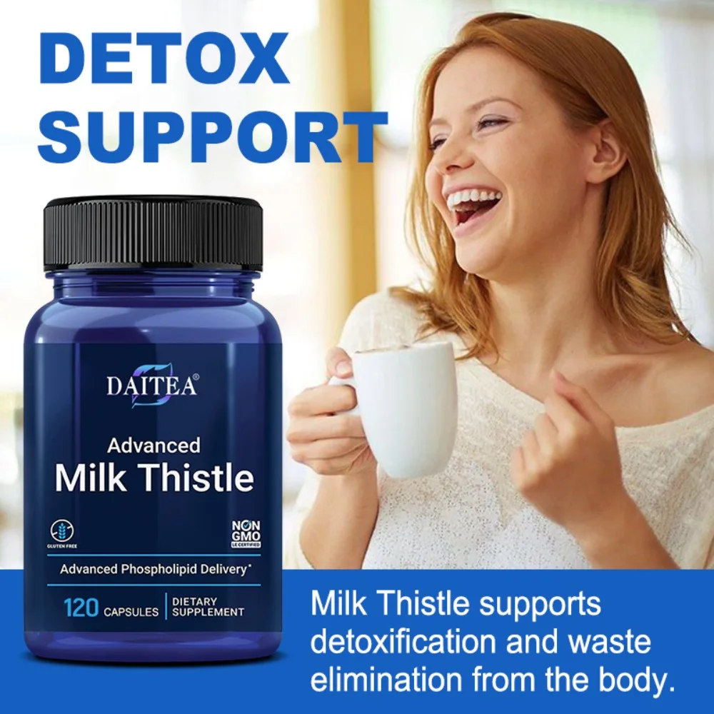 Advanced Milk Thistle, Silymarin, 120 Softgels, Liver Health Supplement for Liver Health & Detox Support with Silymarin, Silybin