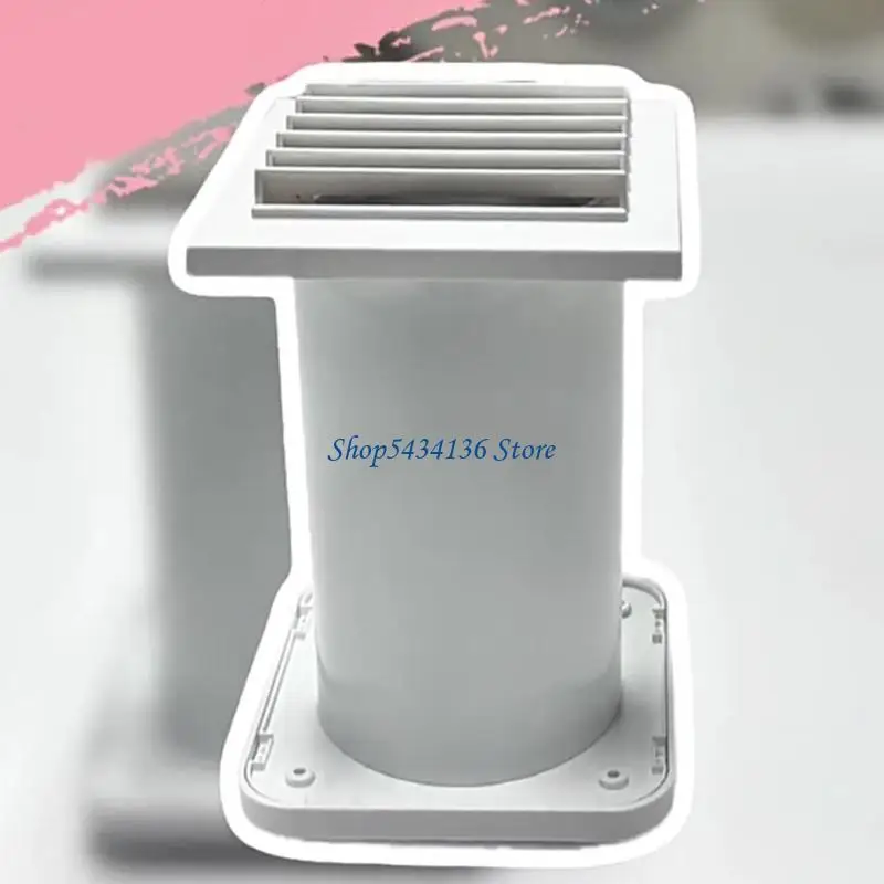 H7ED Plastic Metal Ventilation Grille with Washable Filter Net Not Dust Insect Designs Energy Saving Wall Ventilators set