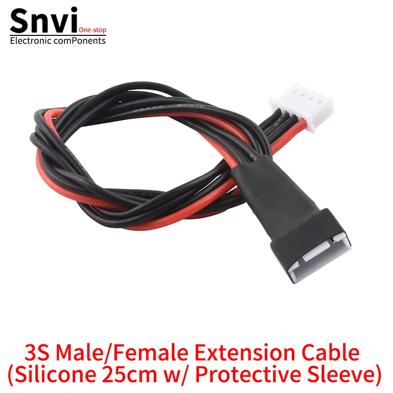 Balance Charger Extension Cable Plugs – RC Aircraft Accessories, LiPo Battery Male/Female Cables (2S/3S/4S/6S), Silicone Chargi