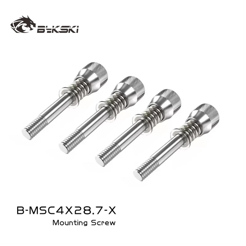 

Bykski B-MSC4X28.7-X 4pcs/Lot CPU Water Block Screws for Intel AMD CPU Cooler Model Fixed Black Silver
