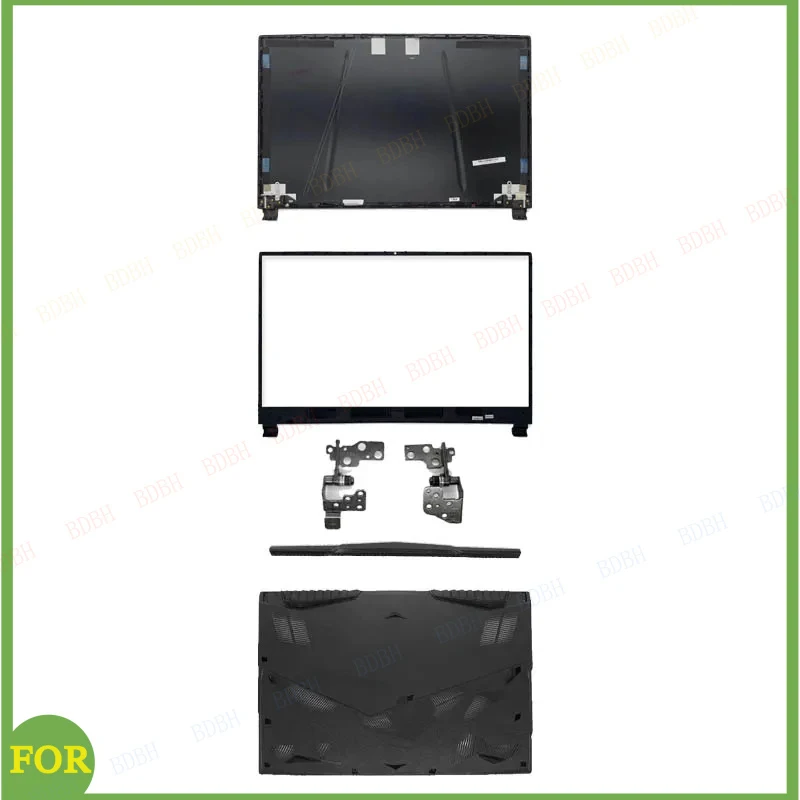 New LCD Screen Back Cover Front Bezel For MSI GE75 GP75 GL75 9SD MS-17E1 17E5 Hinges Leopard Laptop Top Case Screws 17.3 Inch