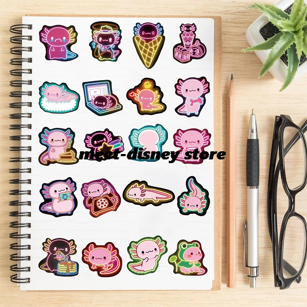 50PCS Sticker Neon Hexagon Dragon Print Car Guitar Aesthetic Fashion Vintage Motorcycle Streetwear Skateboard Art Picture sticke