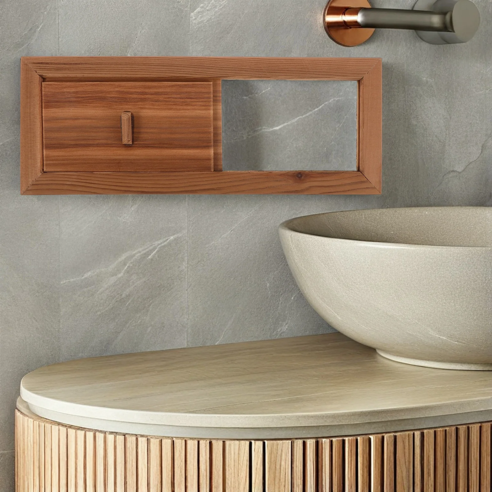 

Cedar Wood Sauna Wooden Air Vent Window Ventilation Unit for Steam Room Airflow