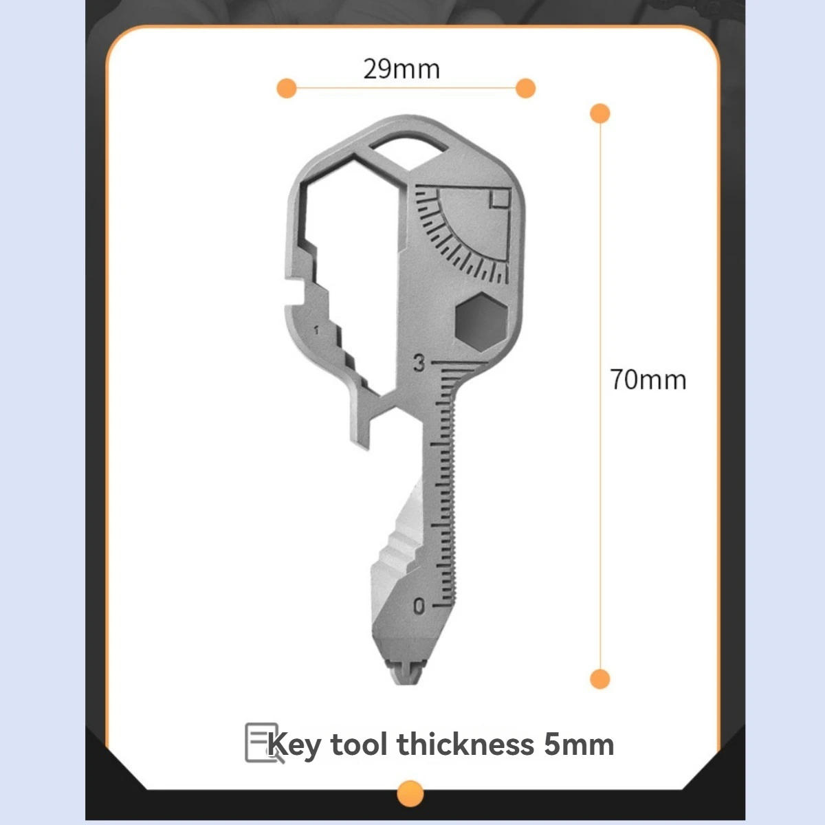 Convenient keychain multifunctional combination tool