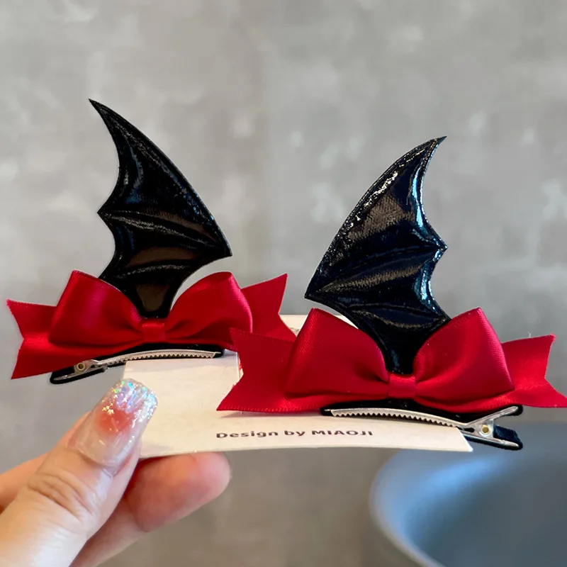 

Kids Hair Clips Halloween Accessories Witch Pumpkin Barrettes Girls Cartoon Ribbon Hair Bows Set Party Favors Gift for Children