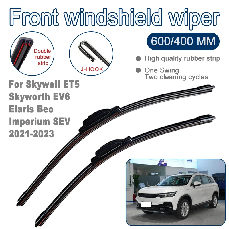 

Wiper Blades For Skywell ET5 Skyworth EV6 Elaris Beo Imperium SEV 21-23 Front Windsheld Brushes Windscreen Car Accessory 24"+16"