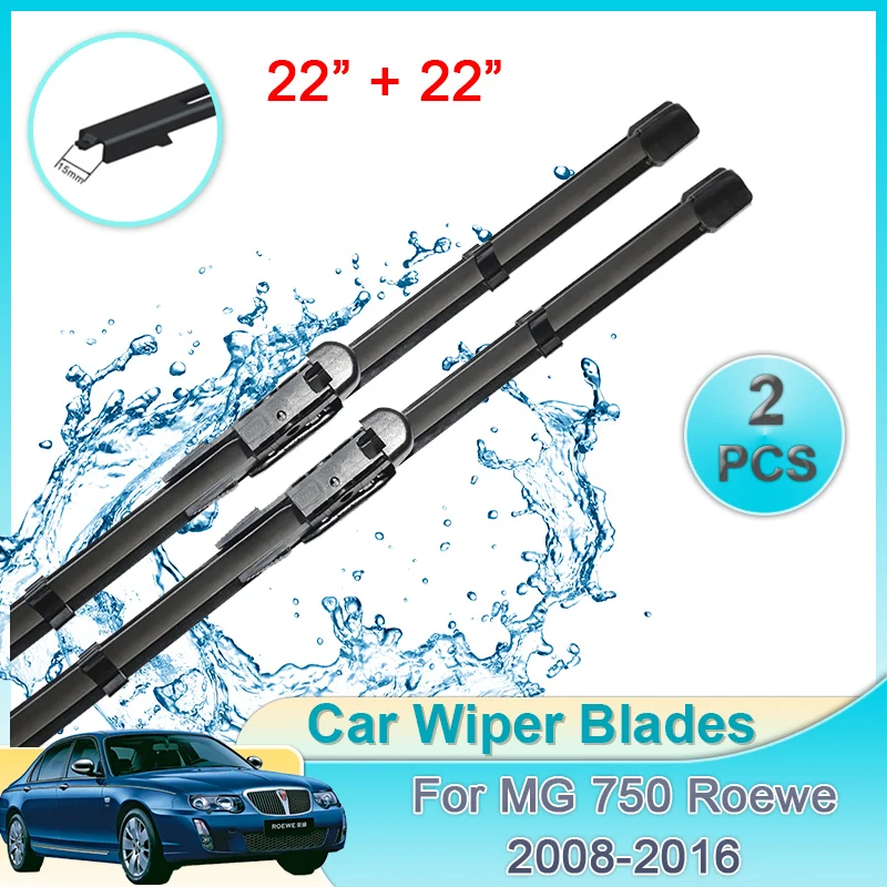 

Car Wiper Blades For MG 750 Roewe 2008 2009 2010 2011 2012 2013 2014 2015 2016 Rubber Strip Wipe Cleaning Windshield Accessories