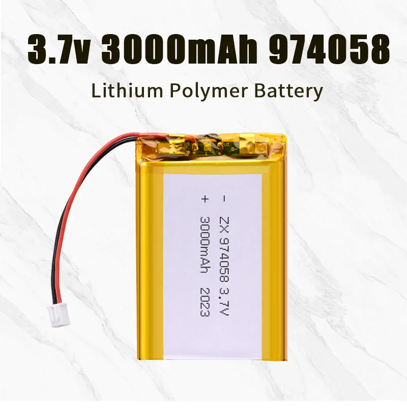 1-10PCS 974058 3000mAh Lipo Battery 3.7V Rechargeable Lithium