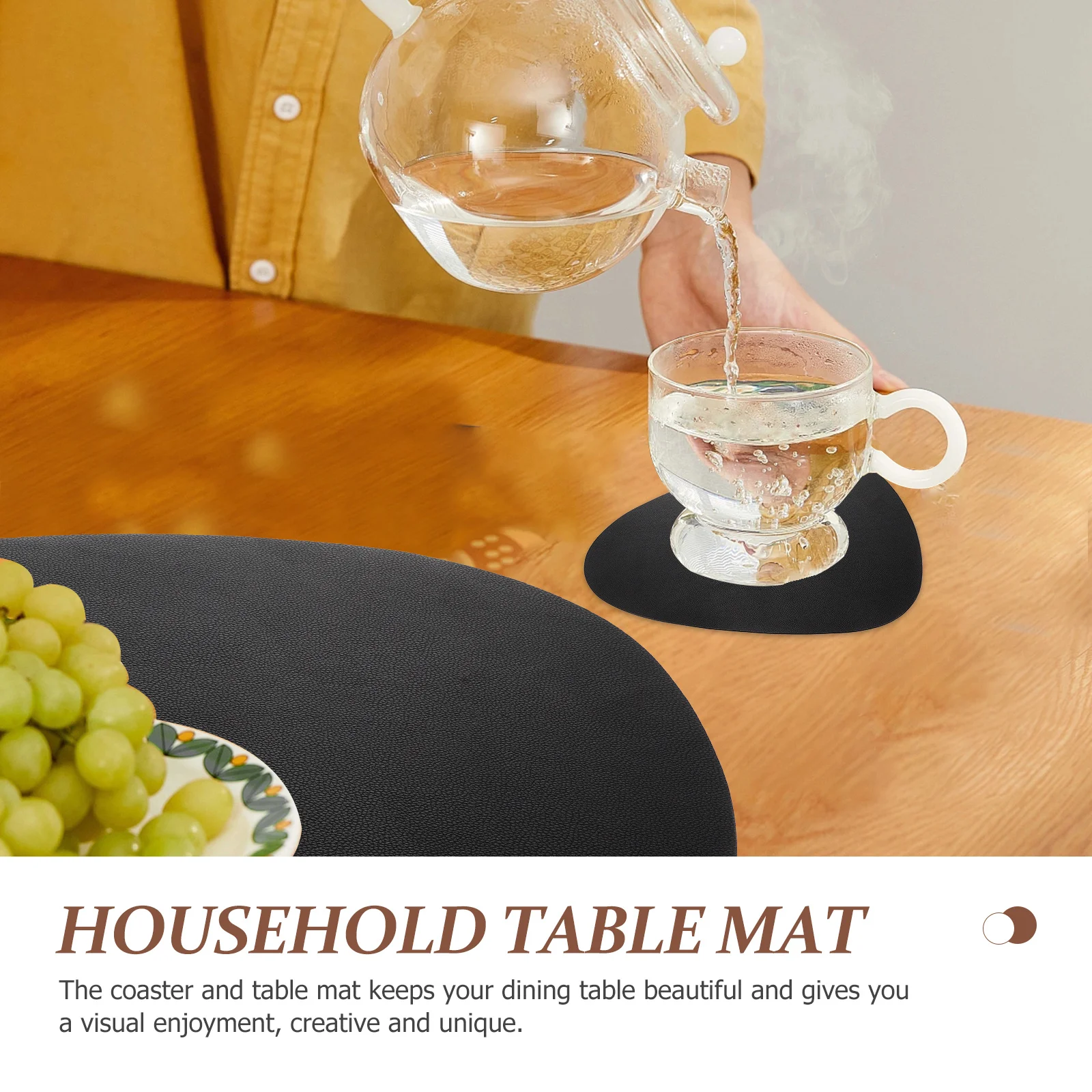 1 مجموعة 1 مجموعة من مقاوم للماء قاعدة أكواب من البولي يوريثان الطعام حصيرة مقاومة للحرارة عدم الانزلاق الجدول حصيرة للمنزل ديكور القهوة حفل الشاي المنزلية