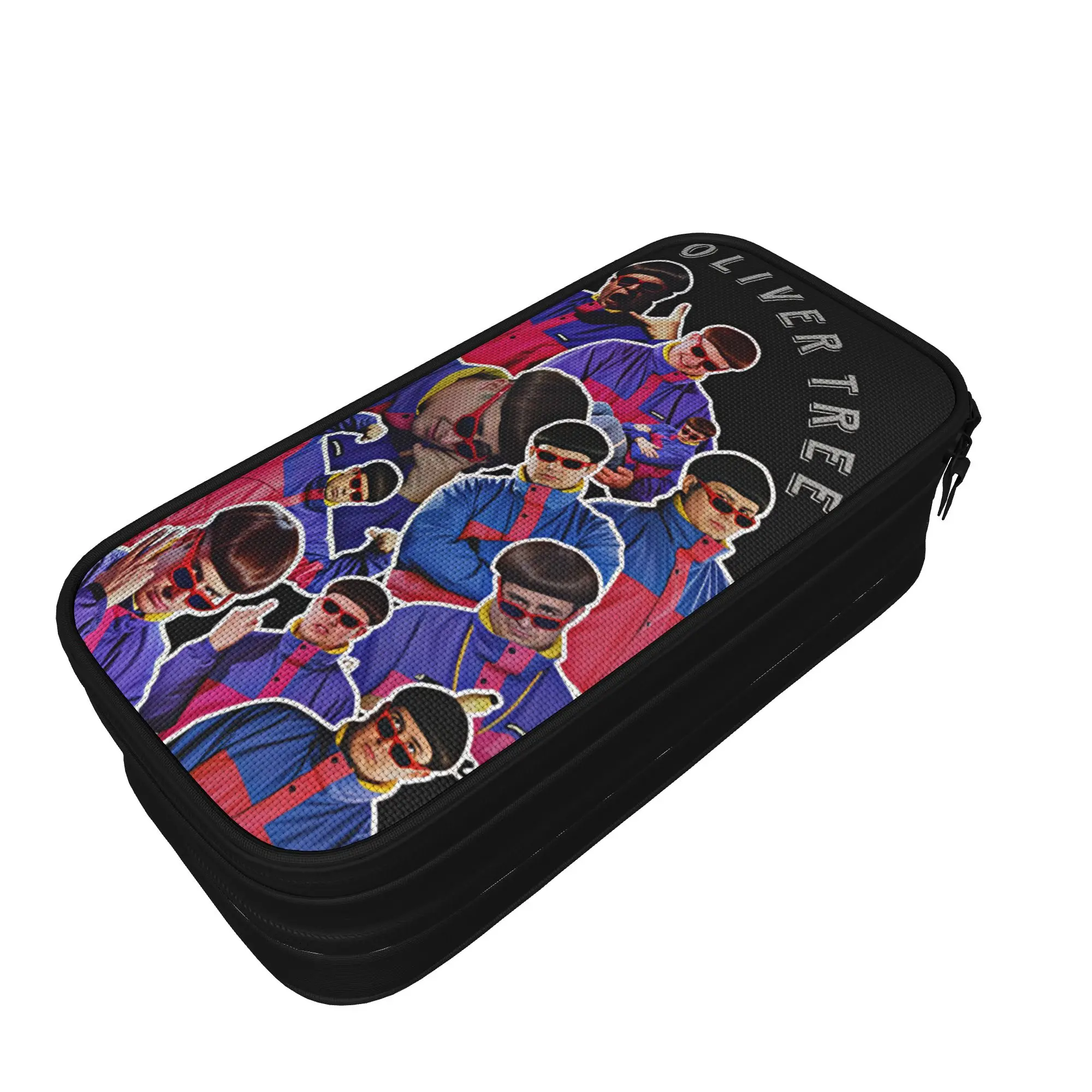 oliver tree life goes on Pencil Case  School Pencil Cases Canvas Students Fashion Big Pencil Pouch Stationery Organizer