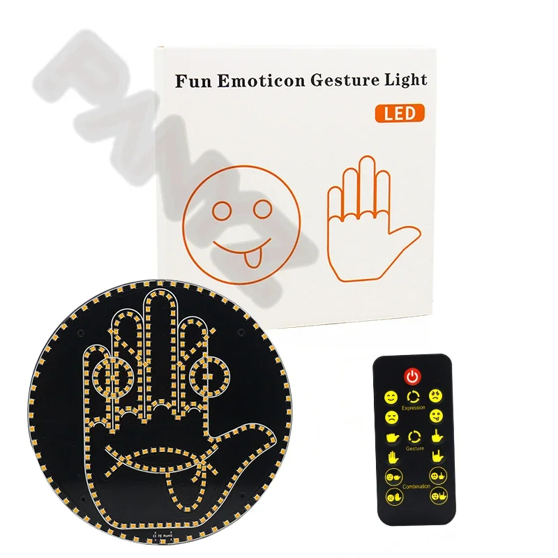 Car Finger Expression Light Remote Control Led Lighting Gesture Light Road Rage Middle Finger Gesture Palm Light Accessories