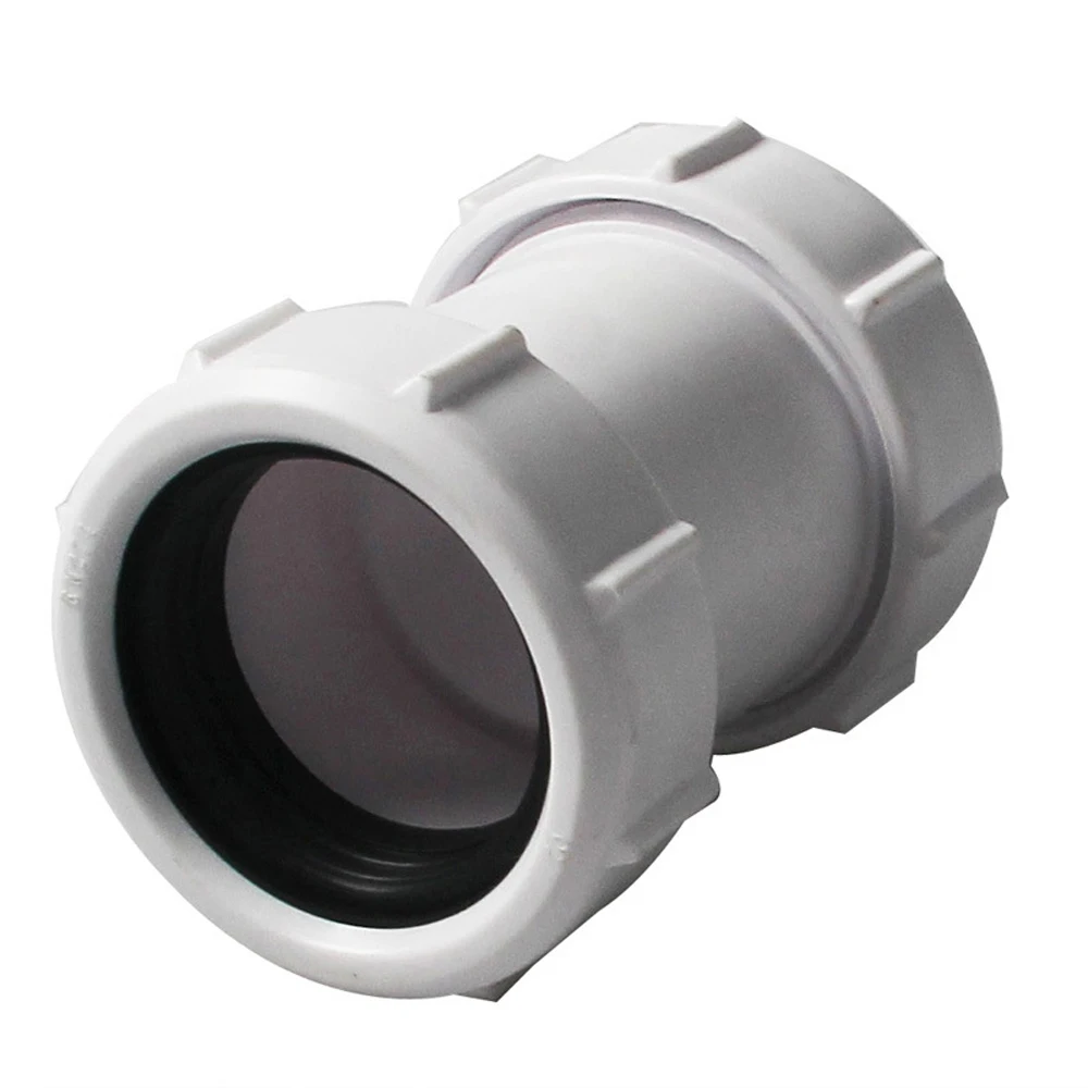 1pcs 40mm PVC Straight Pipe Connector Tank Water Pipe Fittings Irrigation Garden Straight Connector