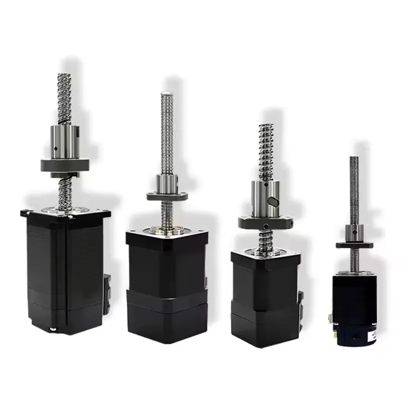 Linear Guides NEMA8 11 14 Ball Screws Actuated Linear Integrated Ball Screw Closed Loop Stepper Motor for Automation Robotic