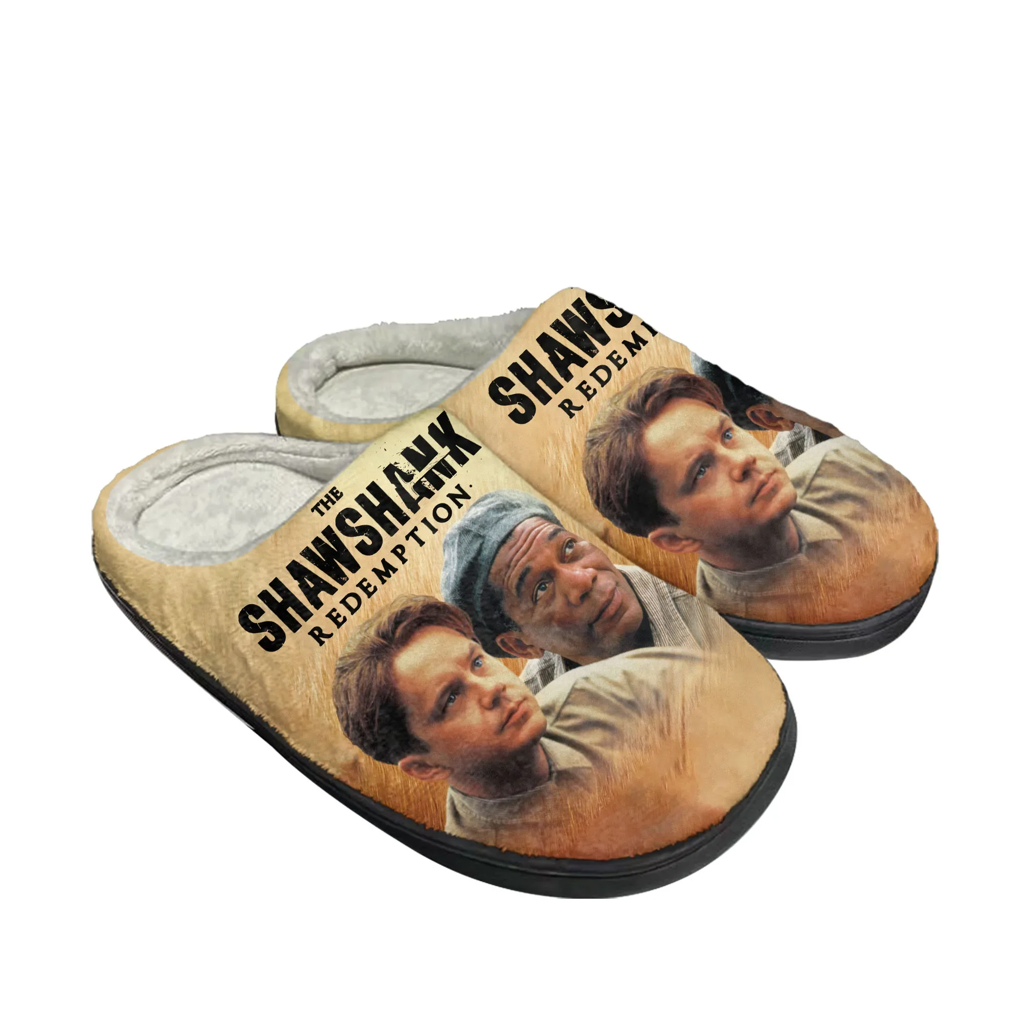 The Shawshank Redemption Home Cotton Slippers Mens Womens Plush Bedroom Casual Keep Warm Shoes Indoor Customized Shoe
