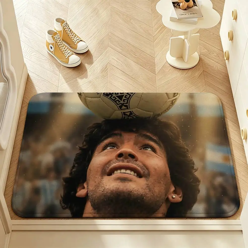 The GOAT God Hand D-Diego Maradona Short Plush Anti-Slip Rug Soft Machine Washable Floor Mat Home Decor