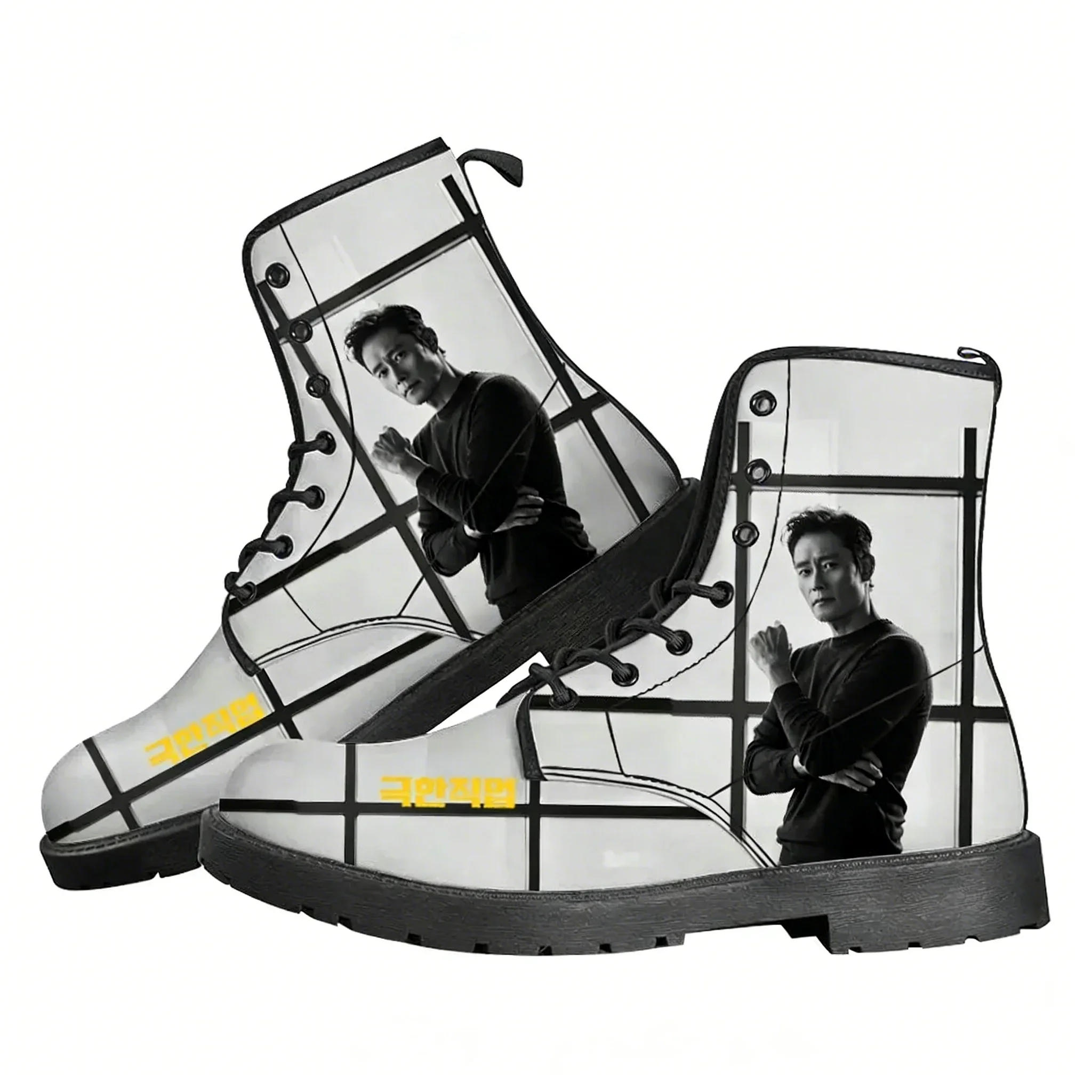 

Повседневные ботинки Lee Byung Hun для мужчин, женщин и подростков, уличные ботинки в стиле ретро, водонепроницаемые 3D-ботинки, уличные ботинки на заказ