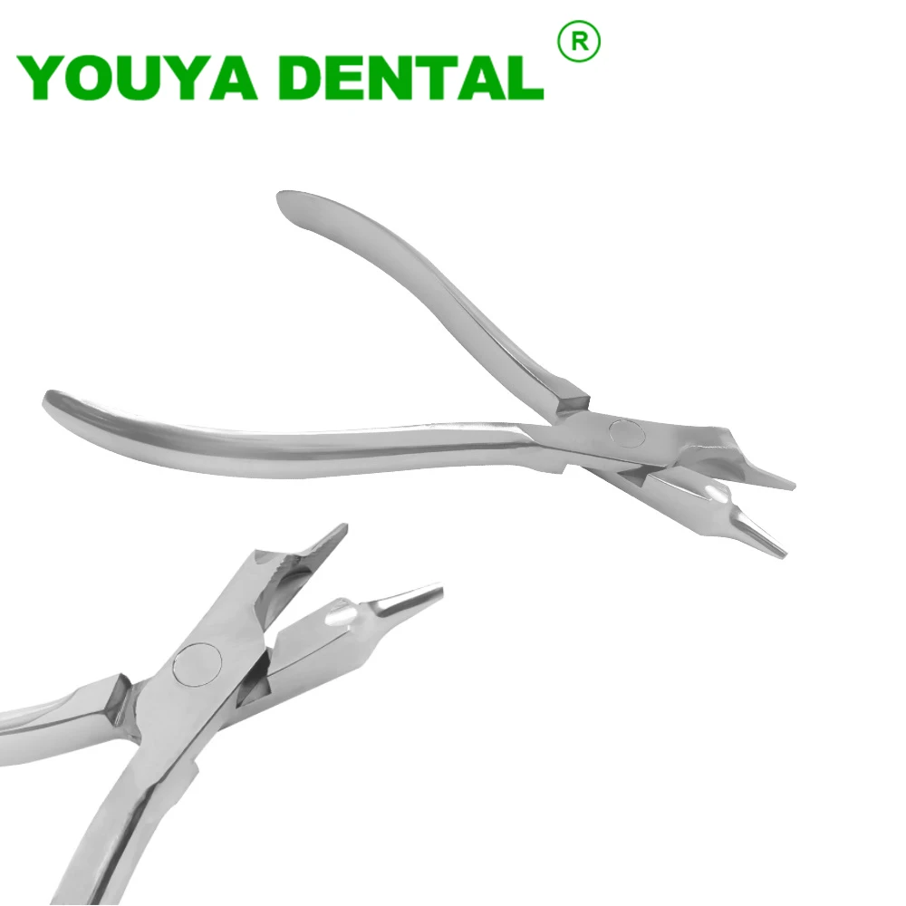 Orthodontic Forceps Dental Three Jaws Pliers Bending Clasp Making Split Springs Cutting Steel Wire Pliers Dentist Instruments